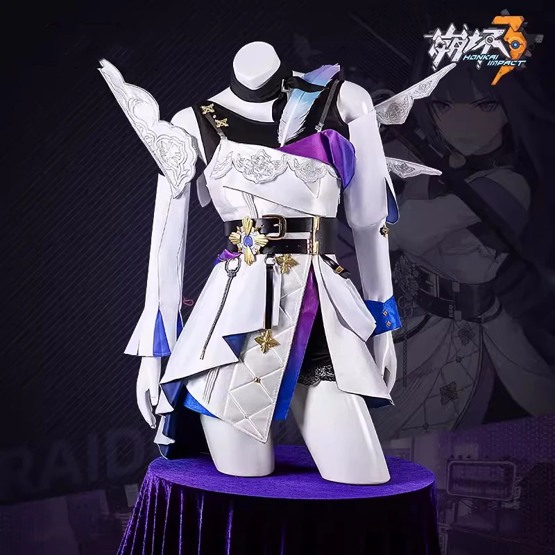 New Honkai Impact 3rd Raiden Mei Cosplay Costume Anime Fashion Dress Women Costumes Role Play Clothing Carnival Suit Pre-sale