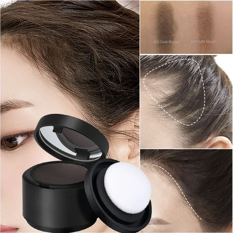 4 Color Hair Fluffy Powder Black Brown Instantly Hair Root Cover Up Natural Filling Hair Line Shadow Contouring Powder Concealer