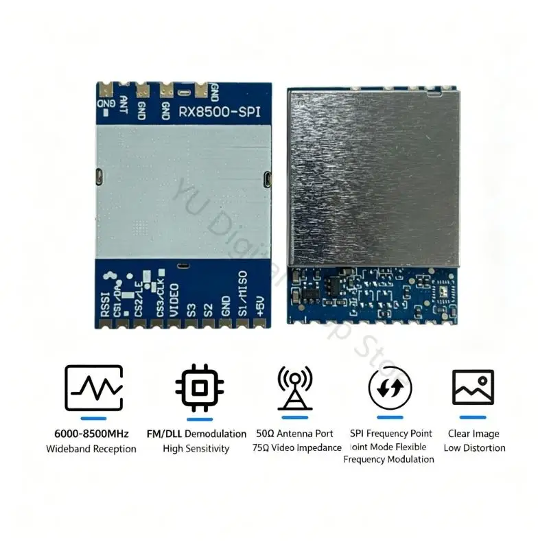 96BA RX8500 SPI-Funkempfängermodul mit Frequenzabstimmung für die Verwendung von FPV-Videos – Detail 8