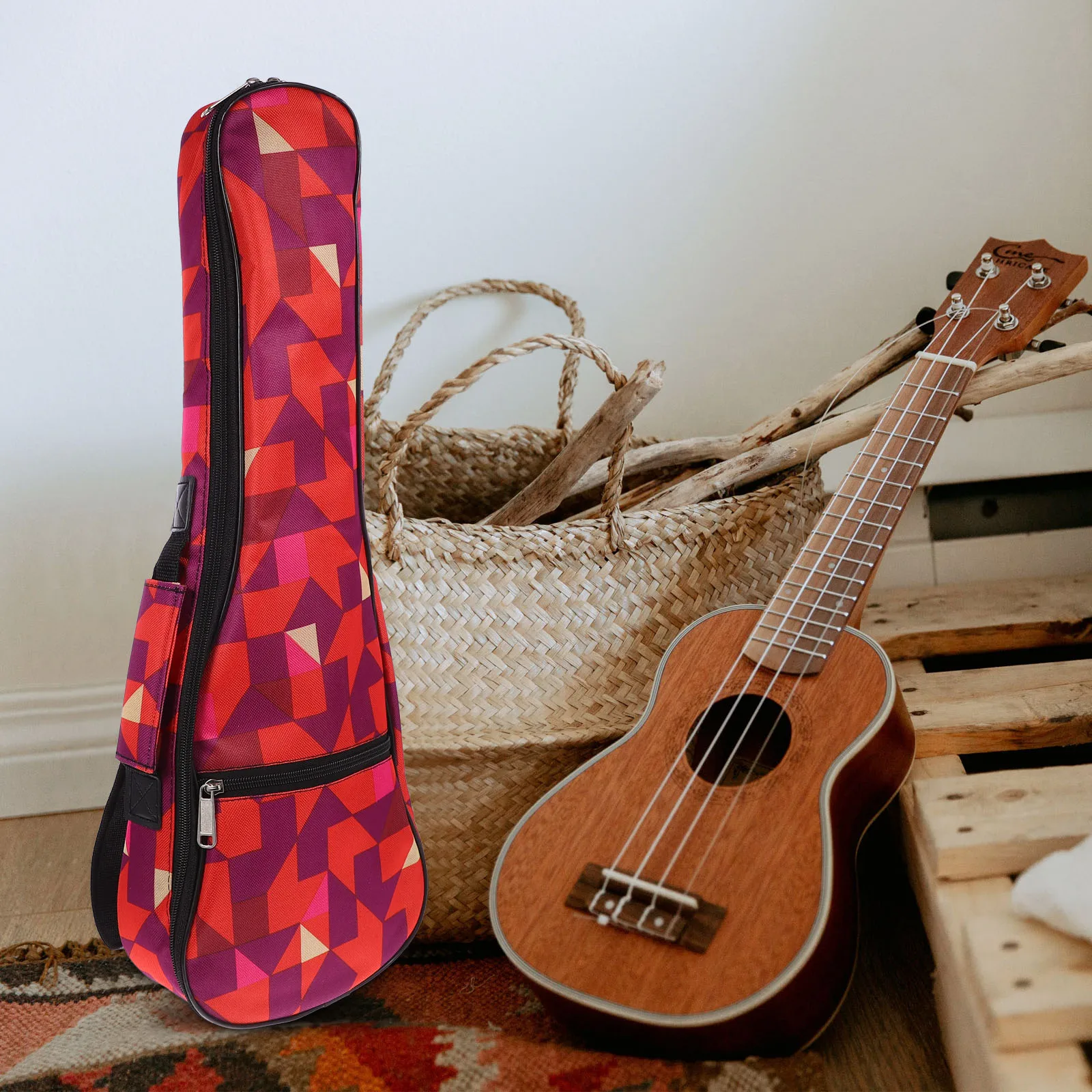 

Ukulele Bag Backpack for Outdoor Carrying Case Waterproof Kids Concert Handbag Size Thick Padding
