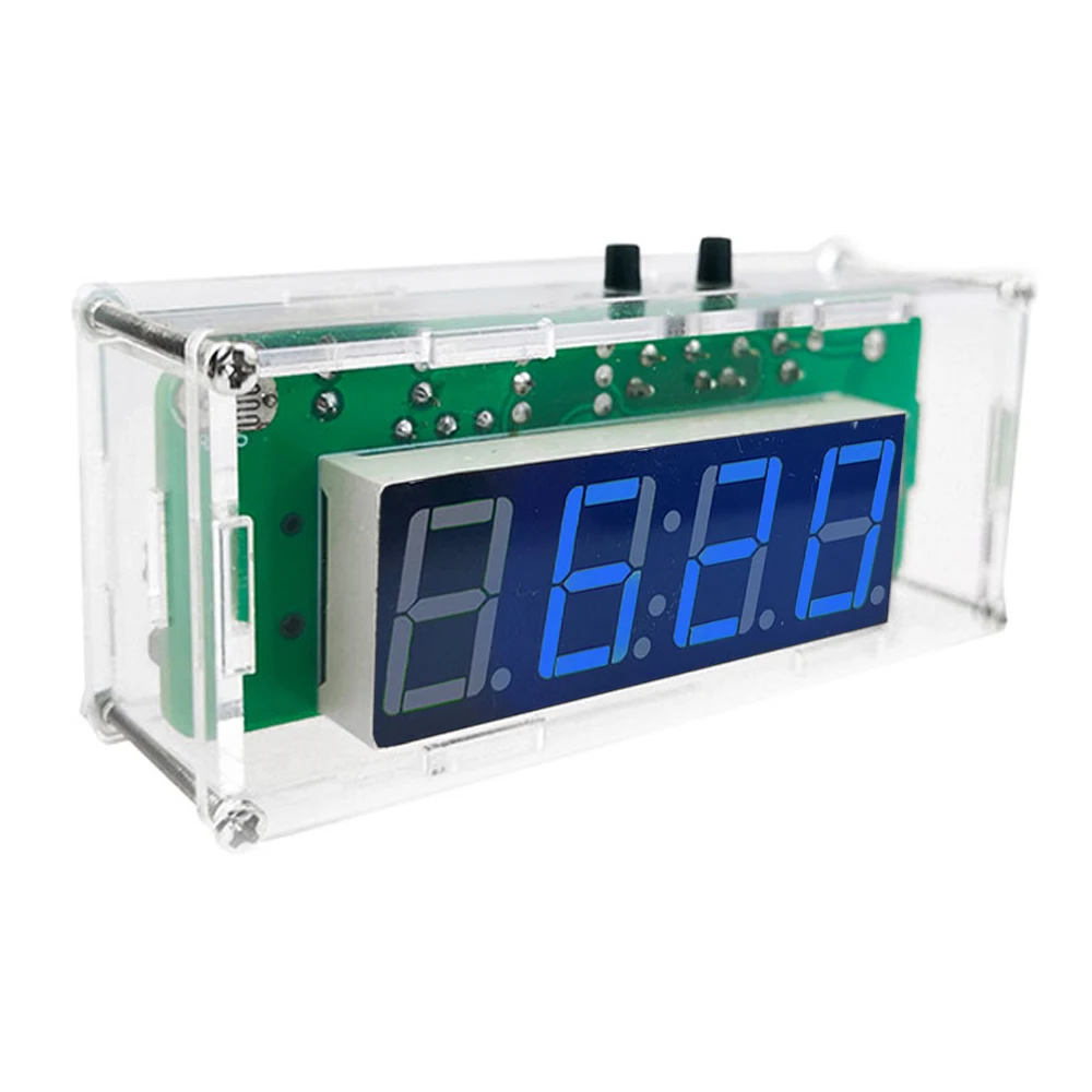 DS1302 Soldering Assemble DIY Clock Electronic Kit LED Digital Tube Display Date Week Temperature Alarm DIY Project Learning