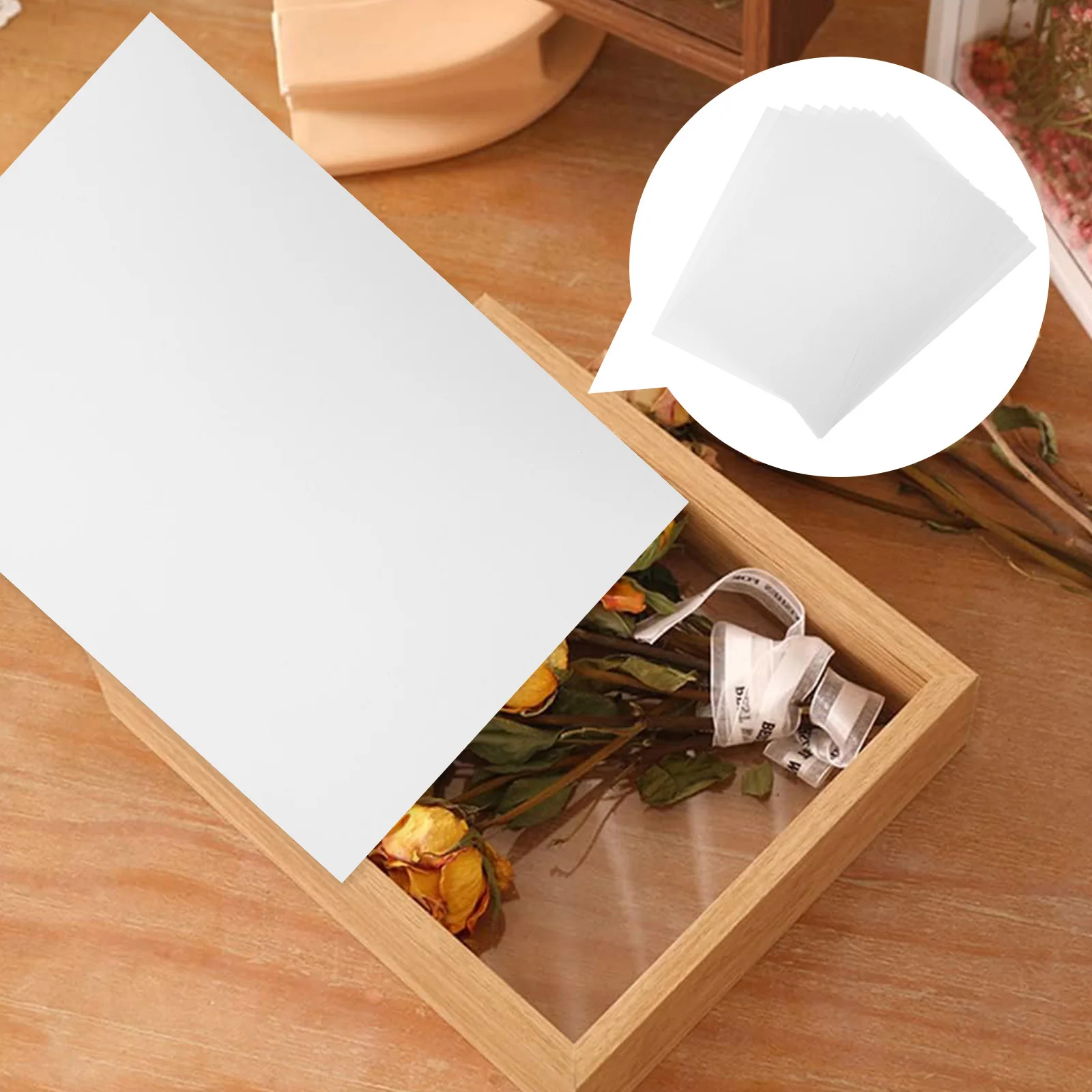 

10Pcs Rigid PVC Sheet Frosted Finish DIY Projects Home Decor Photo Frames Card Protectors Wear Retardant Long Lasting