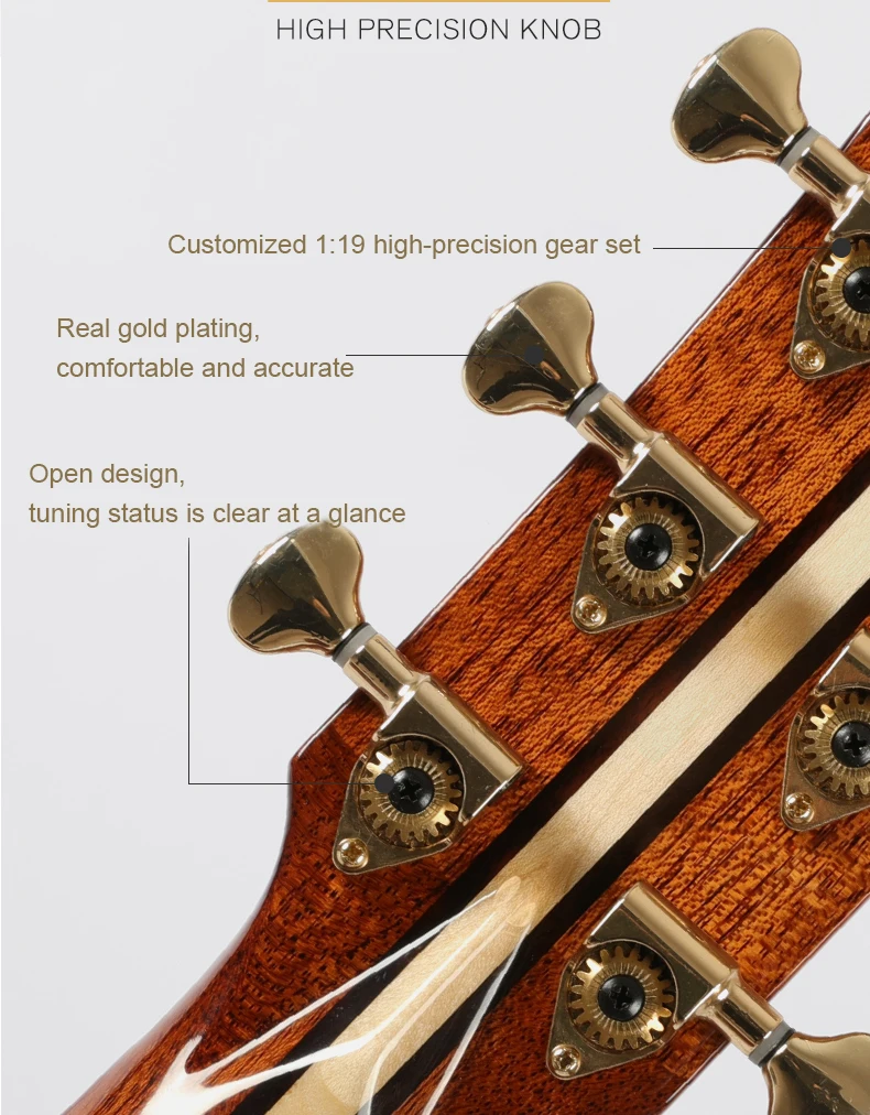 الجملة 41 بوصة الغيتار الصوتية الأداء المهني المتقدمة شجرة التنوب أعلى جودة الغيتار الشعبي للبيع
