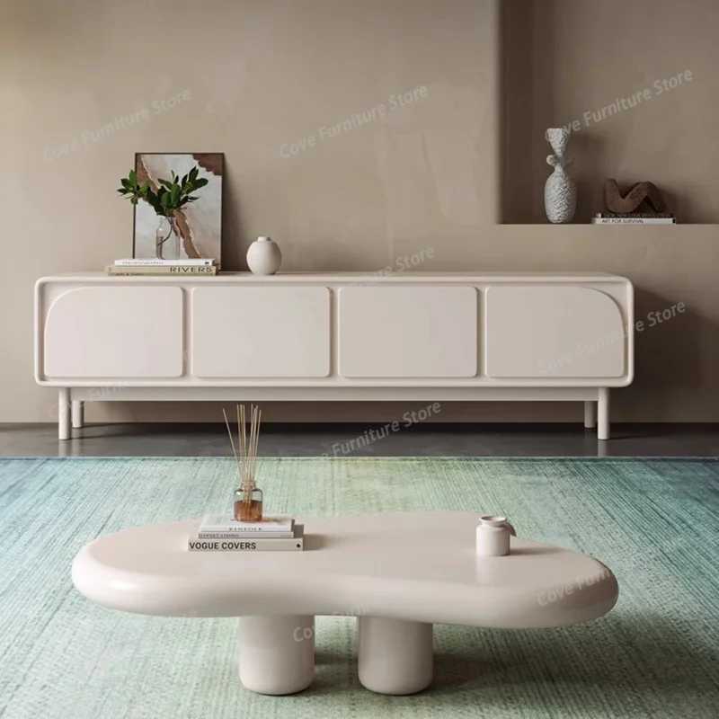

White Nordic Tv Stands Cabinets Modern Living Room Salon Tv Table Designer Office Universal Mini Archivadores Italian Furniture