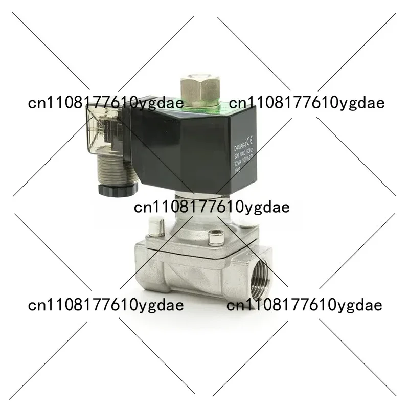 

SPX-15K Stainless Steel 1/2 Orifice 15mm 16 Bar Normally Open Pilot Solenoid Valve SUS 304 for Water, Seals