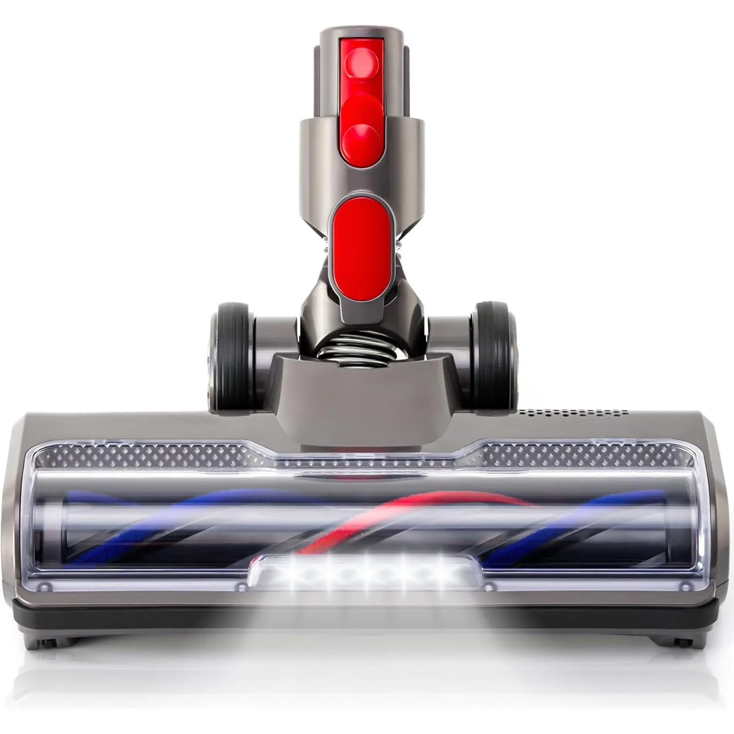 Głowica szczotki do czyszczenia dywanów i podłóg z twardego drewna do odkurzaczy Dyson V7 V8 V10 V11 V15 z rolką z włosiem turbo i oświetleniem LED. — 2