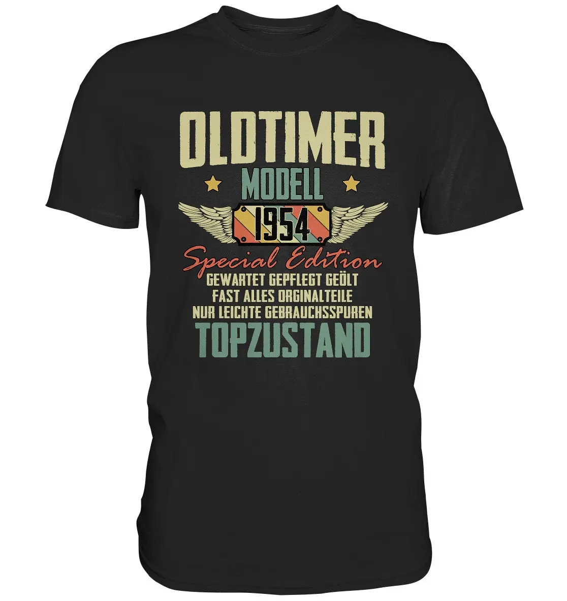 Born 1954 68Th Birthday Oldtimer T Shirt