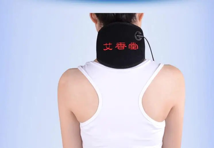 

A neck brace electrical heating electrothermal USB moxibustion joint pain therapy of cervical vertebra of neck massager