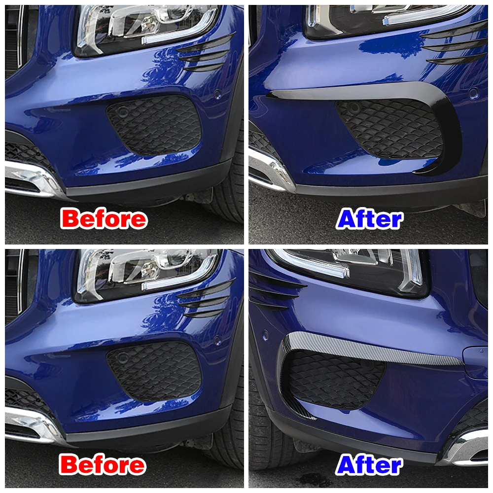 For Mercedes Benz GLB Class GLB220 GLB250 X247 Car Front Bumper Spoiler Fender Foglight Fog Lamp Grille Frame Cover Trim Refit