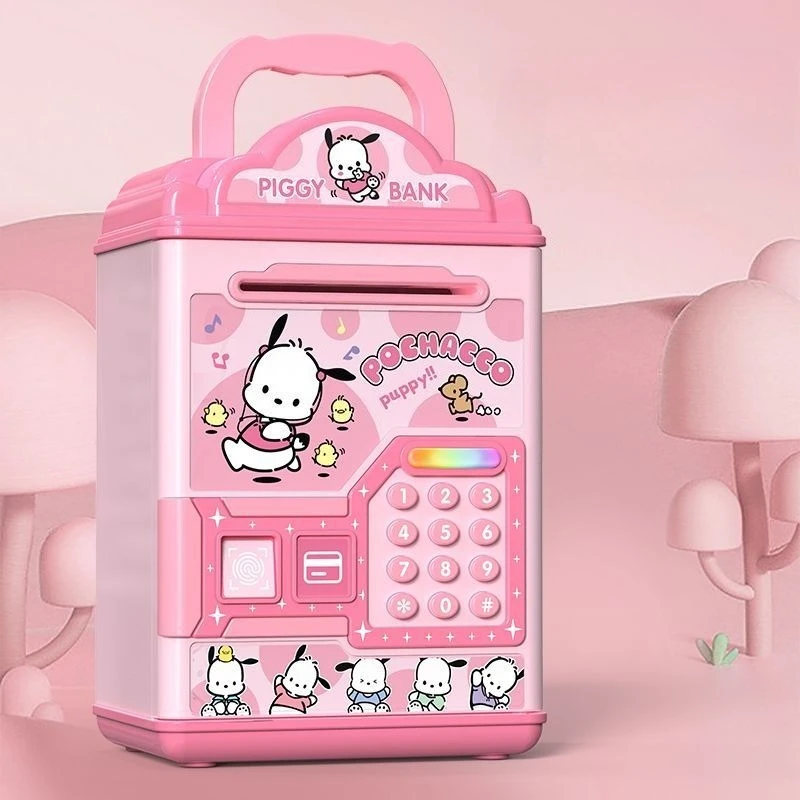 Sanrio New Hello Kitty Kuromi My Melody Cinnamoroll Kawaii Anime Cartoon Piggy Bank Good Looks Sense of Luxury Household Use view 6