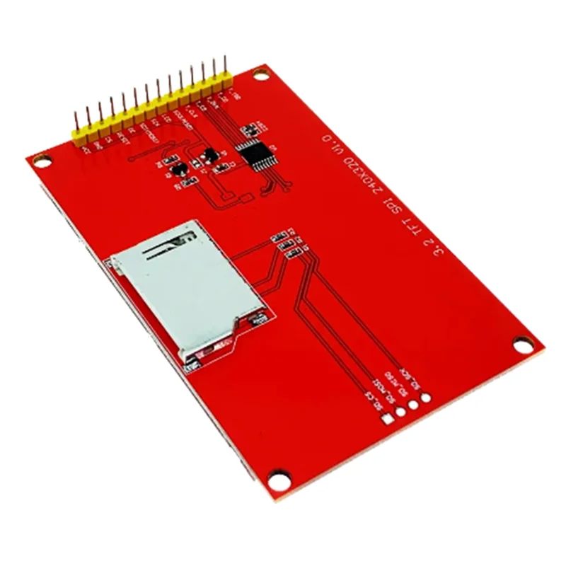 Envio Gratis SPI Module 14 Pin 3.2 بوصة 18P ILI9341 TFT LCD شاشة ملونة 4 سلك منفذ تسلسلي 320X240 محول-A19R