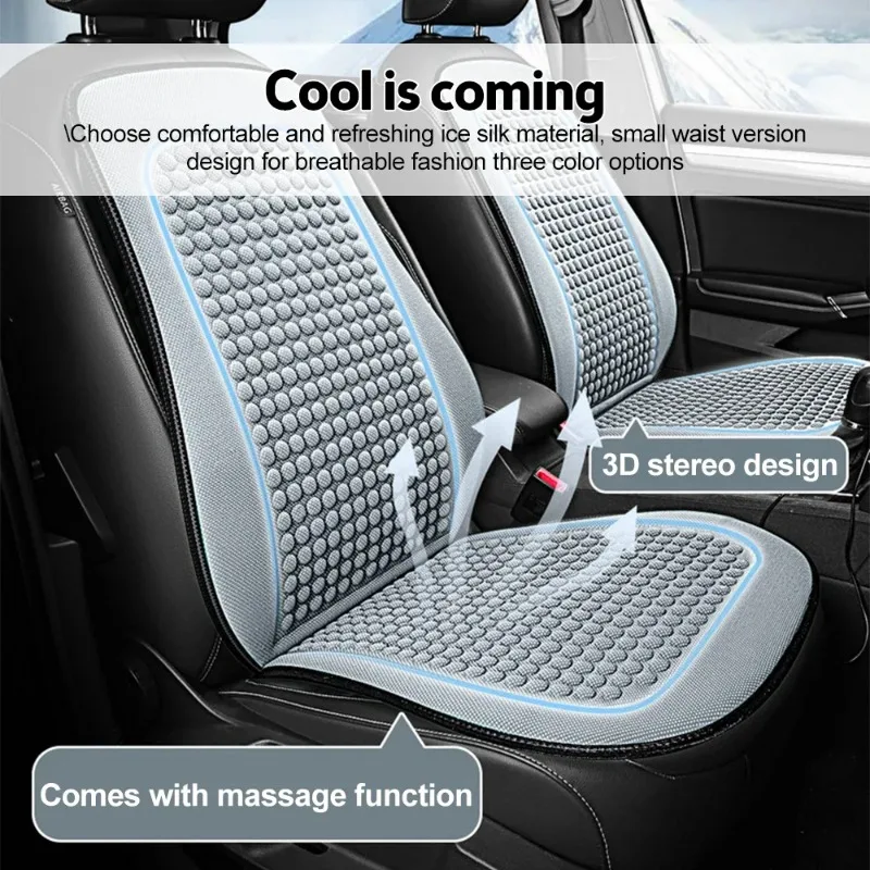

Summer Cool Cushion Ice Silk Seat Cover Car Seasonal Universal Cool Cushion