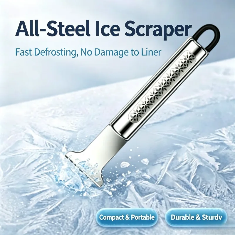 Stainless Steel Ice Scraper Multifunctional Cleaning Shovel for Refrigerator Tile Glass Adhesive Removal
