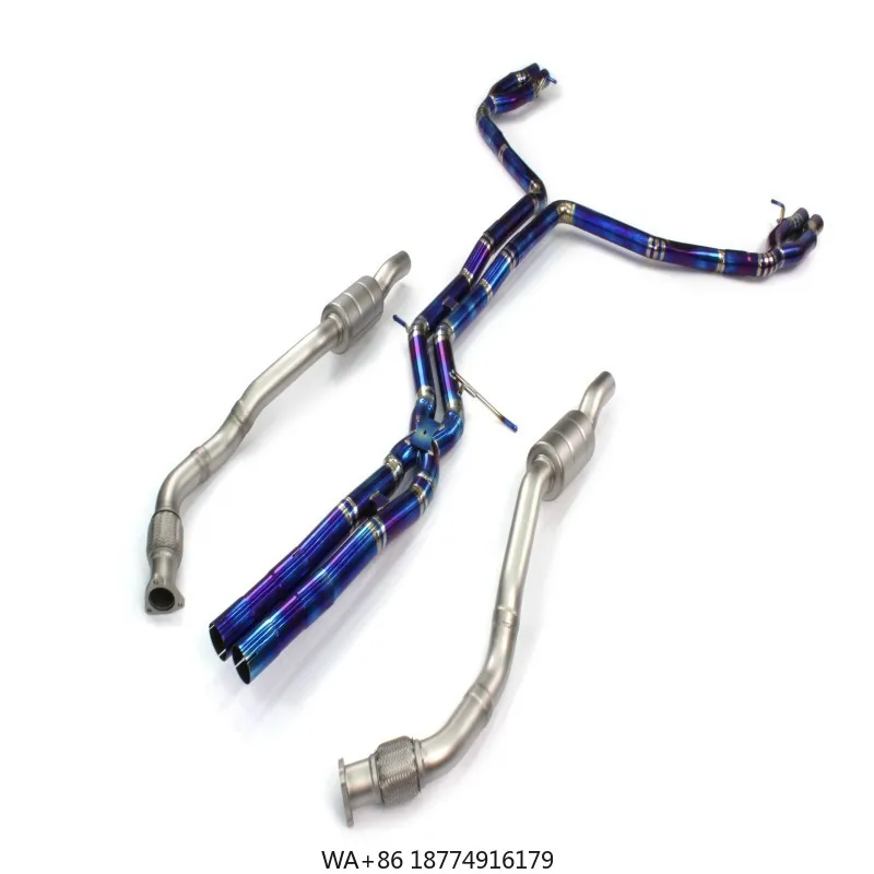 

Изготовленная на заказ выхлопная система для RS6 RS7 C7 C8 4.0L 2013, без глушителя, выхлопная система Valvetronic с наконечниками