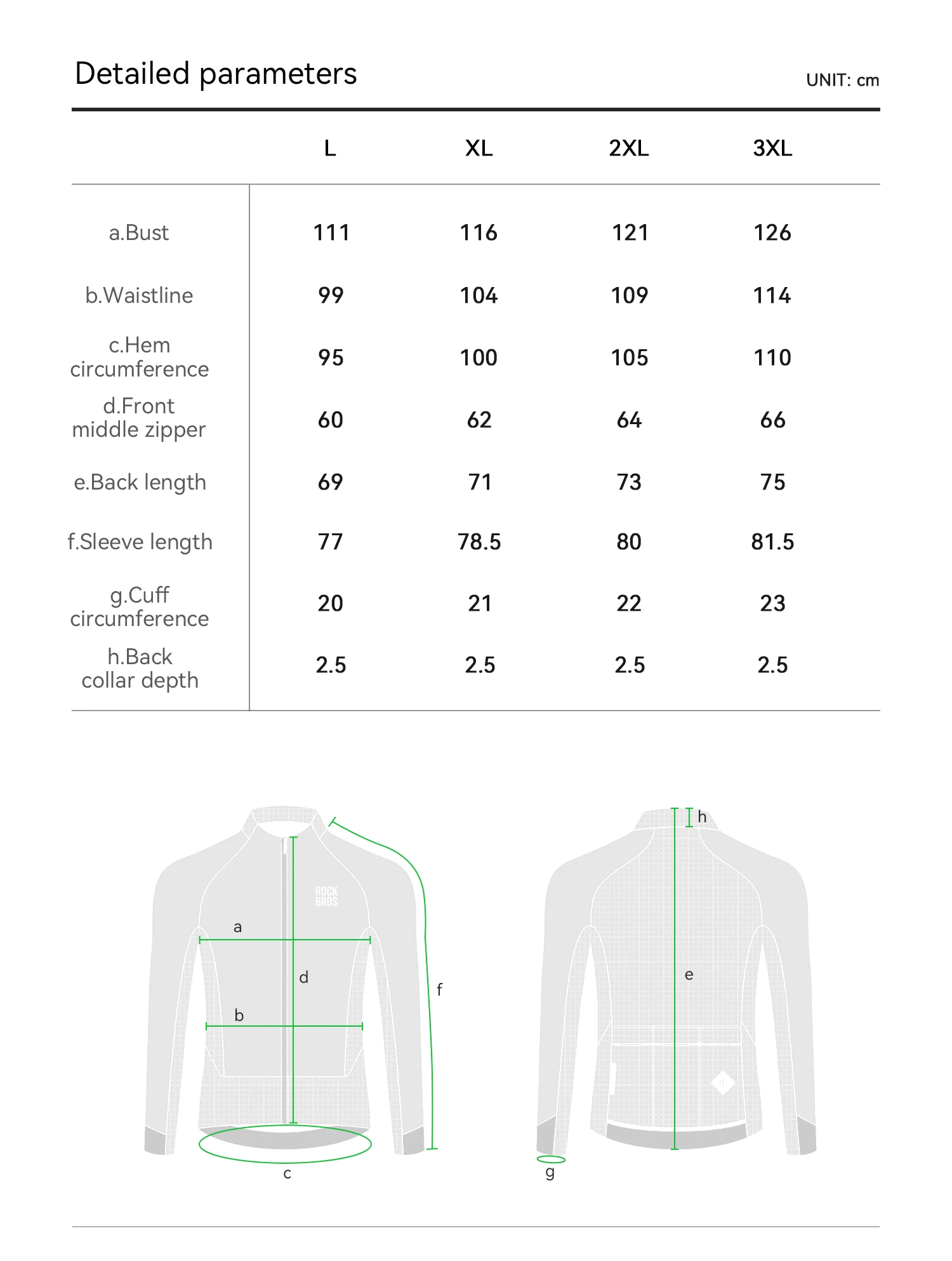 ROCKBROS Winter-Fleece-Fahrradjacke für Herren, winddicht, doppellagig, Thermo-Fahrradtrikot mit Rückentaschen, reflektierende Fahrradjacke – Detail 16
