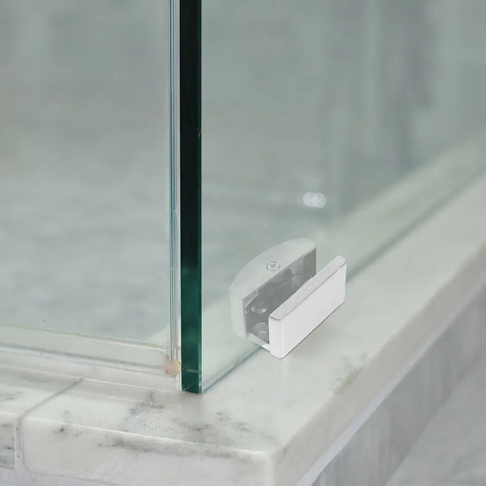 

4Pcs Shower Door Guide for Sliding Glass Doors Adjustable Shower Door Bumper Smooth Roller Track Replacement Anti-Wear