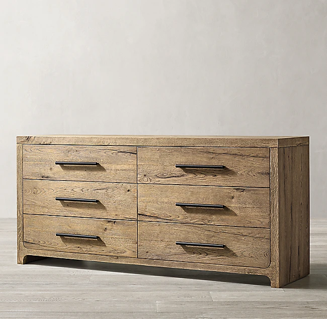 أثاث غرفة نوم داخلية 6 خزانة تخزين خشبية متينة من خشب البلوط الصلب #4