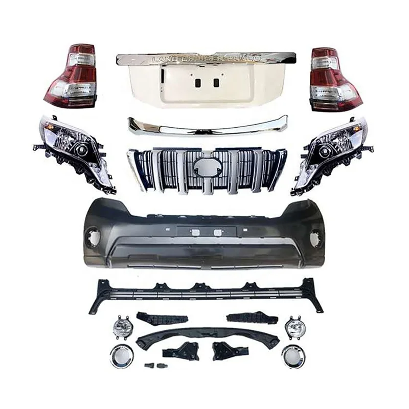 

High Quality Car Bumpers Old to New for Prado FJ150 FJ120 2010-2013 Upgrade to 2014-2017 Car Body Kit