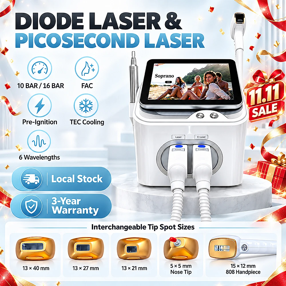 Latest 5000W Diode Laser Painless Permanent Hair Removal FAC Advanced Technology with 5 Waves Salon Exclusive Full Certificate