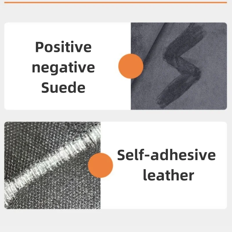 Self-adhesive Artificial Leather Fabric 0.7mm Thickened Four-sided Retractable Suede Patches for Car Interior Leather Stickers