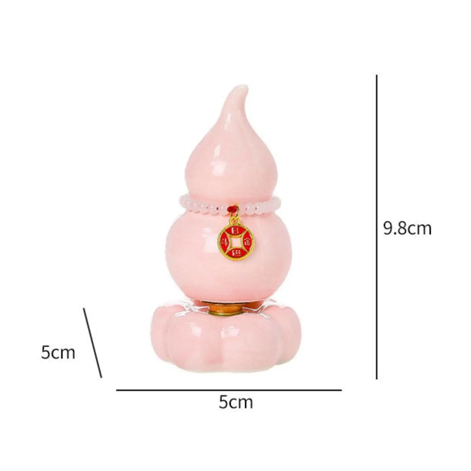 Modern Ceramic Gourd Figurine Fortuna Symbol Decorative Sculpture for Decoration Table Bedroom Desktop