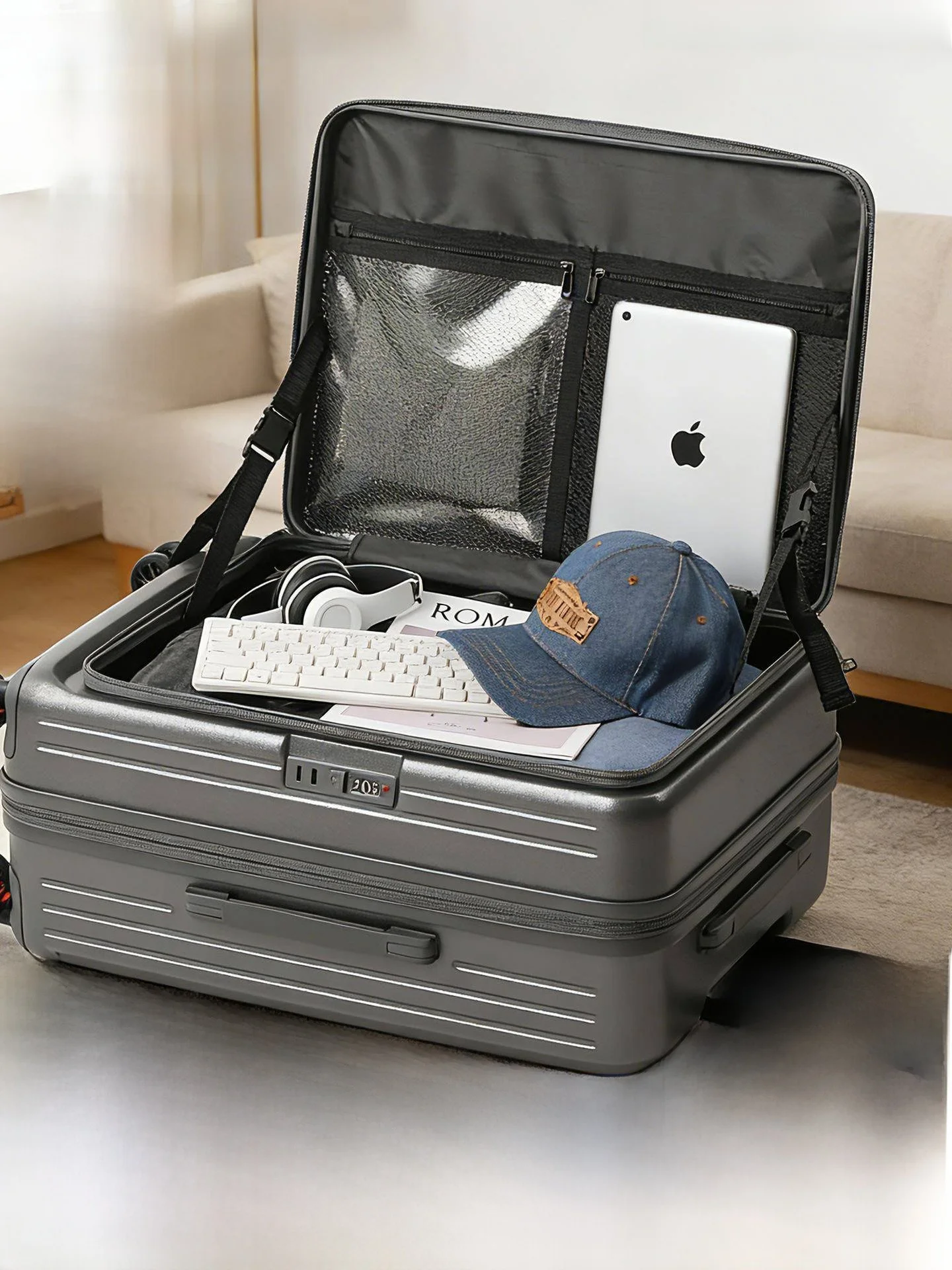 valise-a-roulettes-de-haute-qualite-extensible-a-ouverture-laterale-grande-capacite-bagage-cabine-sac-de-voyage-silencieux-style-elite-d'affaires-en-materiau-pc