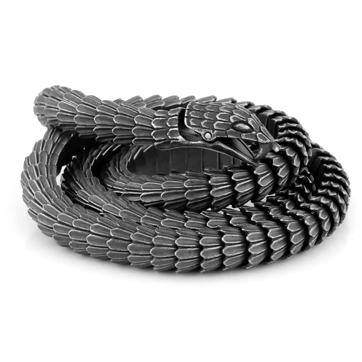 Fashion Gothic Snake Necklace Stainless Steel Men's Hip Hop Biker Punk Necklace Vintage Snake Boy Friend Jewelry Wholesale