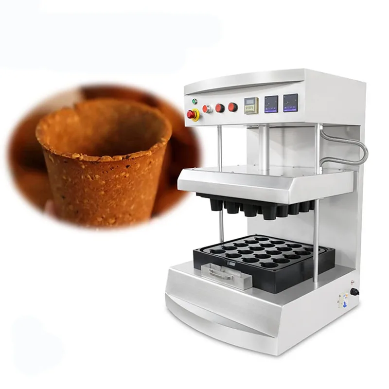 Biscuit Cookie Ice Cream Milk Tea Cup Waffle Maker Machine Edible Coffee Cups Making Machine