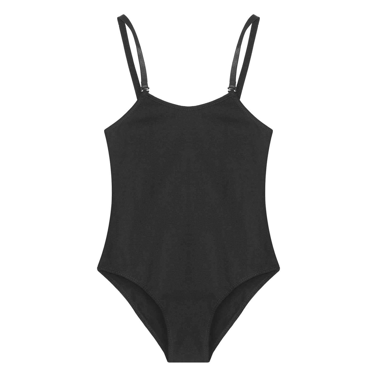 Dpois nude bodysuit adolescentes alça ajustável ballet dança collant para crianças ballet tutu meninas crianças ginástica macacão