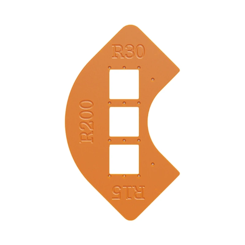 K1KA Templat Bit Router Sudut Bulat Alat Templat Router Profesional