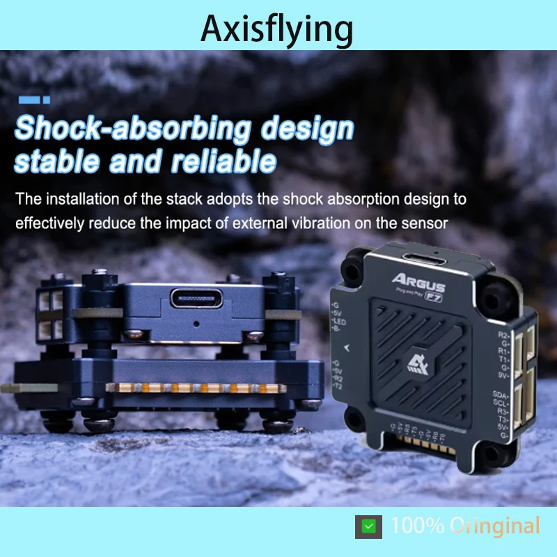 Axisflying Argus PRO F7 Flight Controller 4-in-1 ESC Stack 55A 65A 30.5x30.5mm 3-6S INAV Compatible FPV Racing Drone