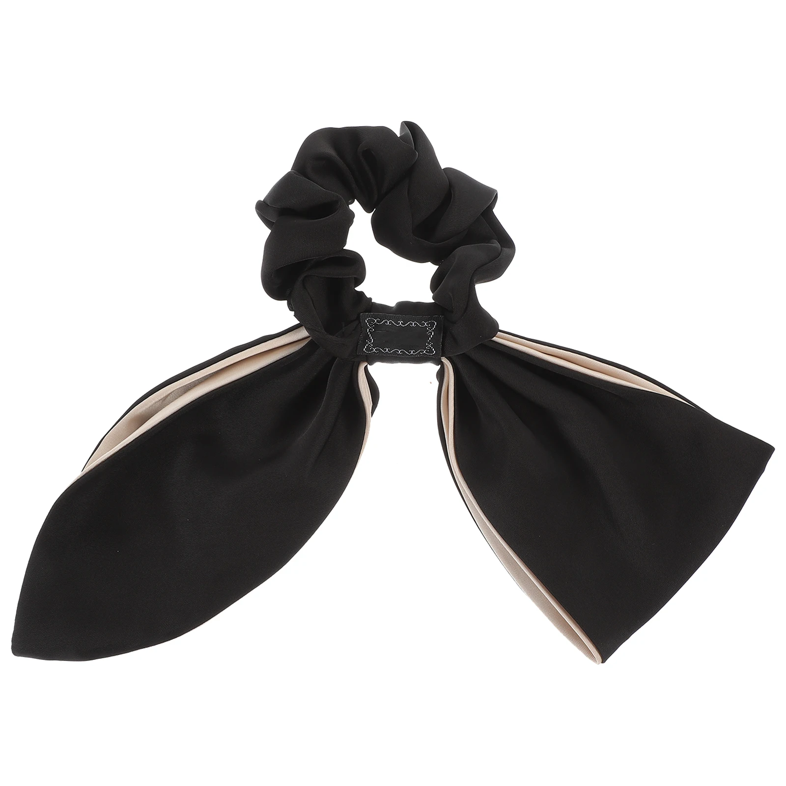 

Black Double Layer Bow Hair Tie Elastic Ponytail Holder Elegant Hair Scrunchies Hair Accessories Women Girls