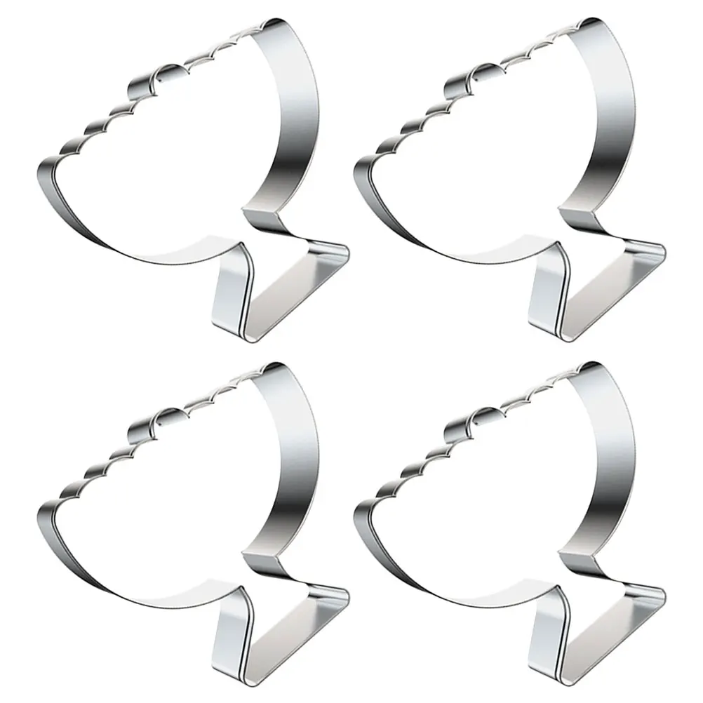

4 Pcs Cookie Mold Bakery Tools Biscuit Molds Cookies Molder Stainless Steel Equipment for Small Round Silver Pastry Baby