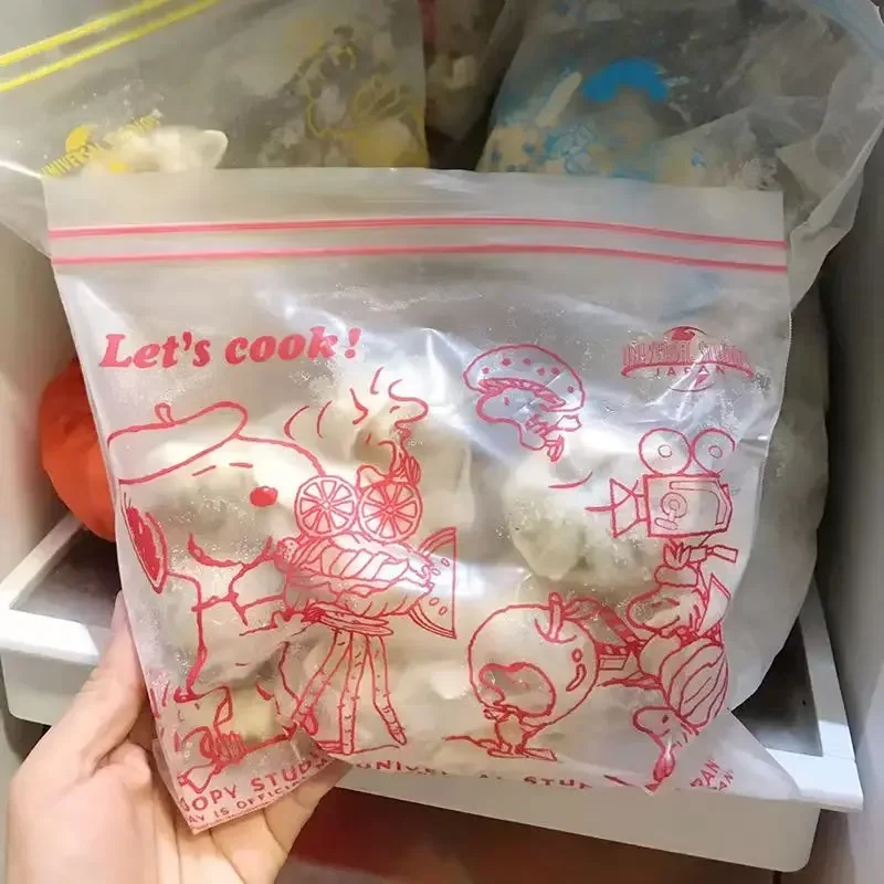 Snoopy Sacchetti Ziploc Colorati Sacchetti per la conservazione degli alimenti in PE Borsa per la conservazione degli alimenti Fresco Confezione per