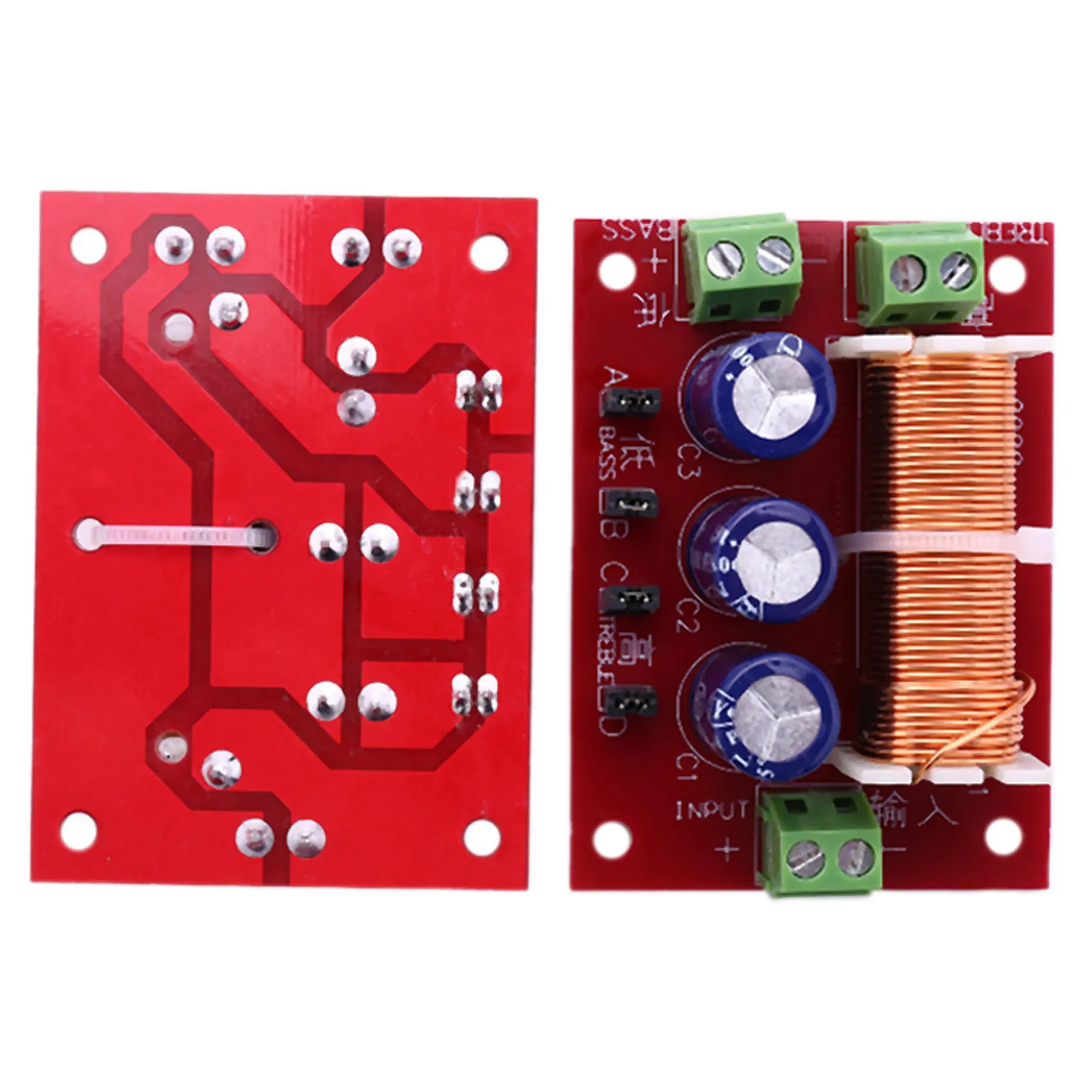 A68Z 4X YLY-2088 Audio Frequency Divider 400W Adjustable 2 Way Crossover Filters Full Range Treble Bass Frequency Divider