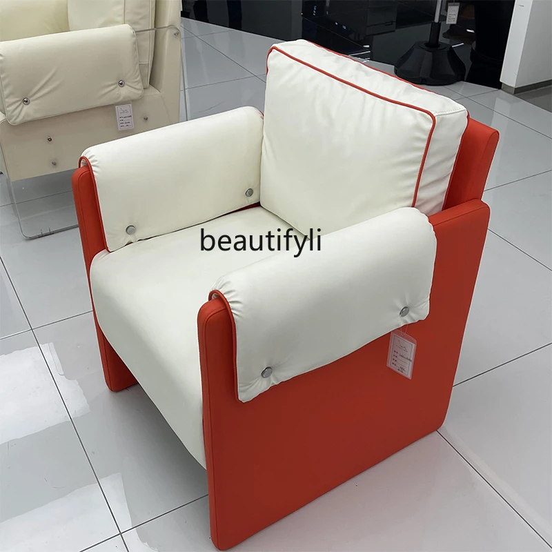 

For Hair Salon Barber Shop New Fashion Hairdressing Chair Comfortable Seat Box Lifting Rotating Stainless Steel Cosmetic Chair