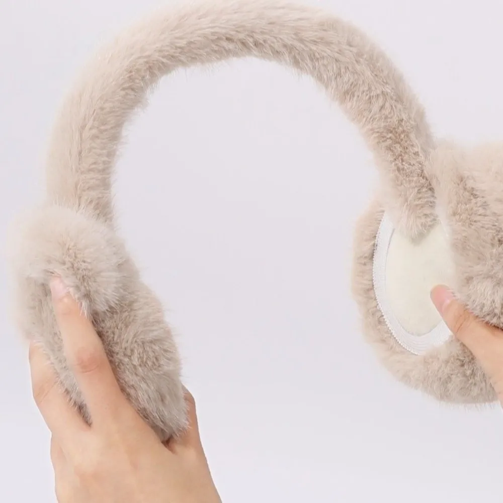 Confortável dos desenhos animados urso de pelúcia earmuffs à prova de vento macio bonito capa de orelha engrossar ajustável inverno orelha mais quente presentes do feriado