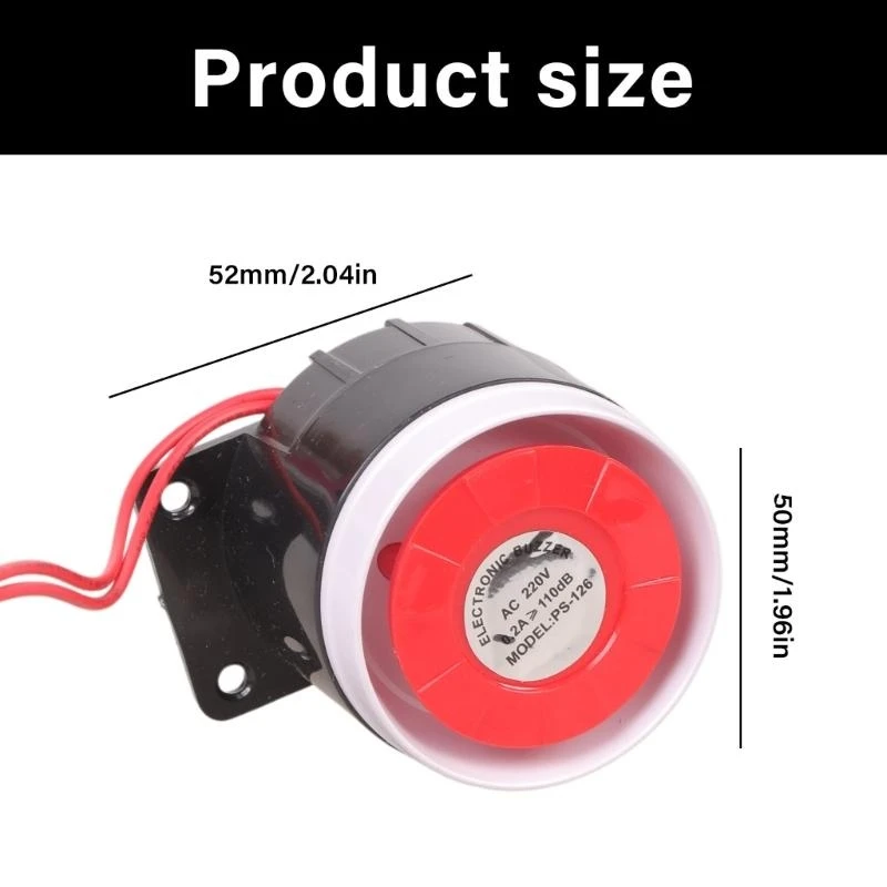 نظام إنذار مغناطيسي 220 فولت قابل للتوسيع 120 ديسيبل صفارة إنذار مع عدم سرقة تصميم مقاوم للهب للاستخدام التجاري للشقة