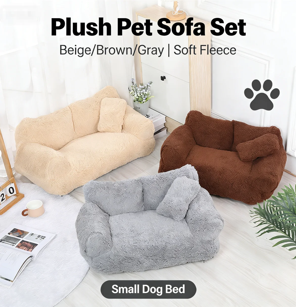 

Cross-border pet sofa cat nest open type warm removable and washable small dog and cat play sleeping small bed sofa cat nest