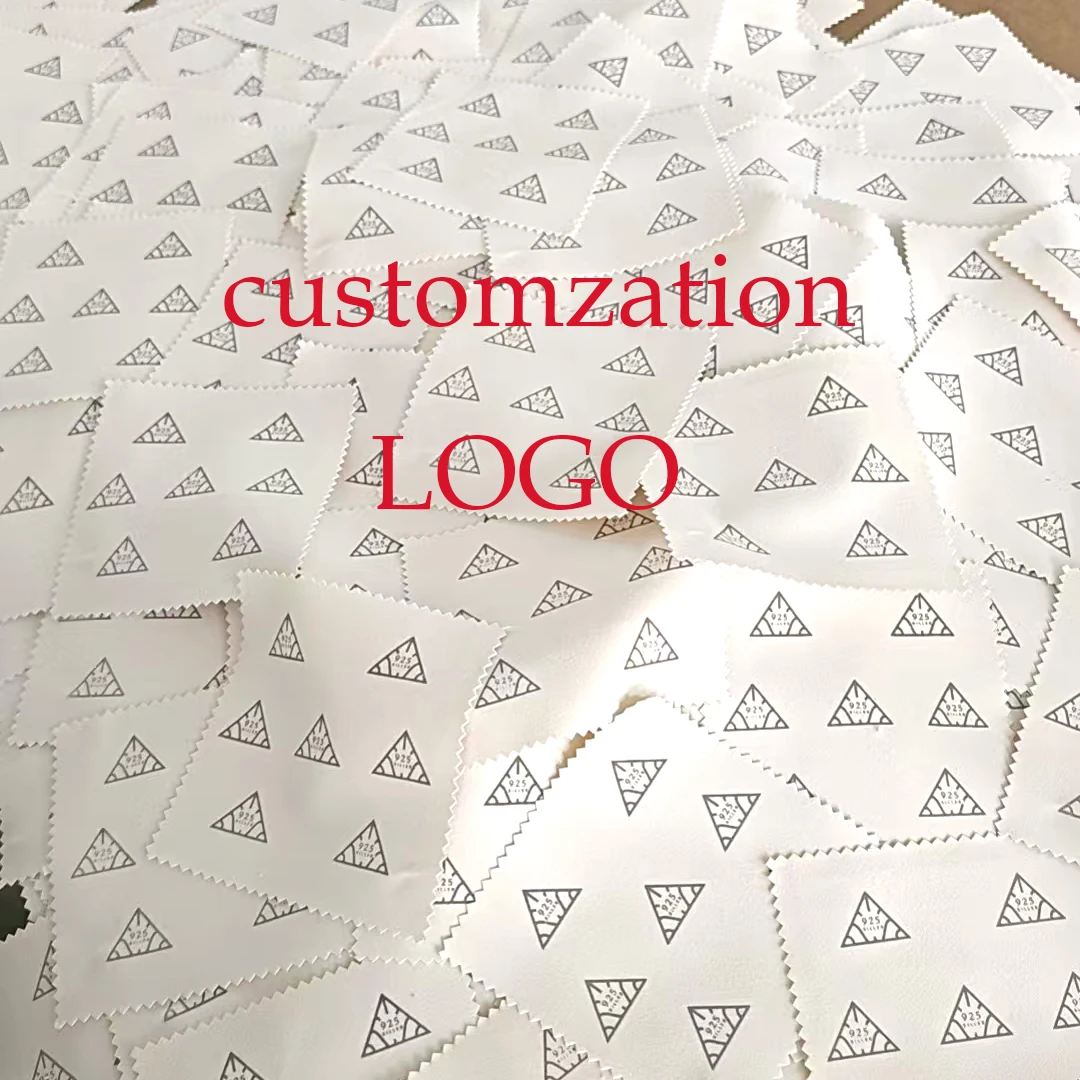 Polishing cloth with custom LOGO, printed in black, red, blue, gold, embossed size 8*8 or 6.5*10cm, other sizes available