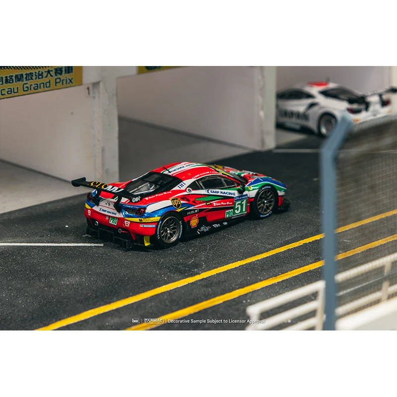Preventa TW 1:64 Ferrari 488 GTE 24h de Le Mans 2016 colección de modelos de coches fundidos juguetes Tarmac Works