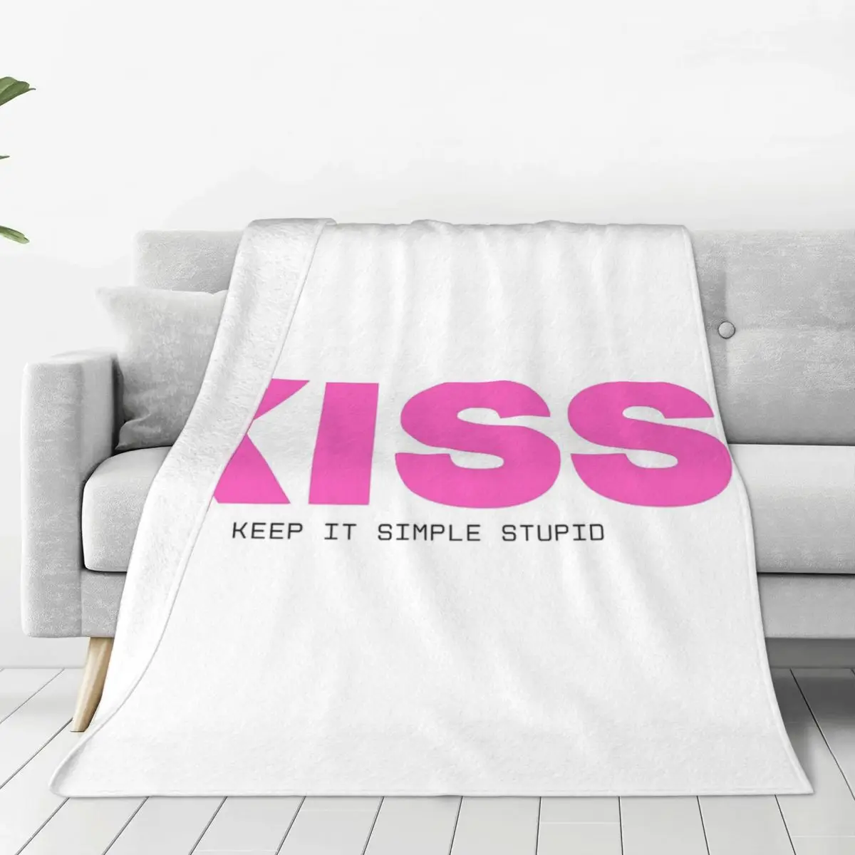 Kiss,Keep It Simple Stupid Blankets Flannel Multi-function Sofa Throw Blankets For Couch Bedding Office Throws Bedspread Quilt