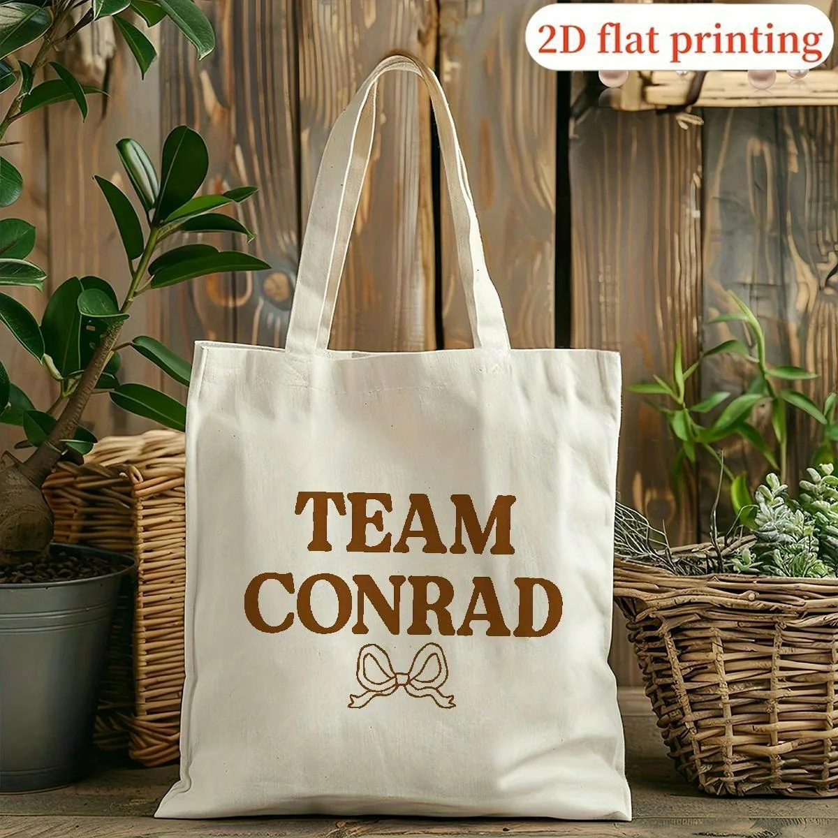 Lz250818X01 2D Flat Printed Shopping Tote Bags, Versatile Handbags for Everyone, Suitable for Universities, Beach Outings, And H