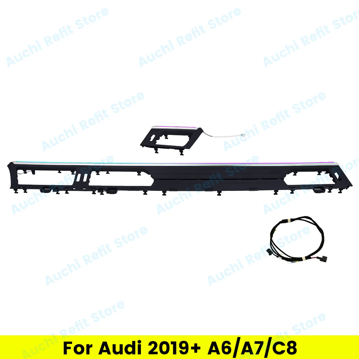 32 Kleuren Auto Led Instrument Bureaulamp Voor Audi A6 A7 C8 2019-2024 Auto Indoor Middenconsole Omgevingslicht Decoratieve Lamponderdelen