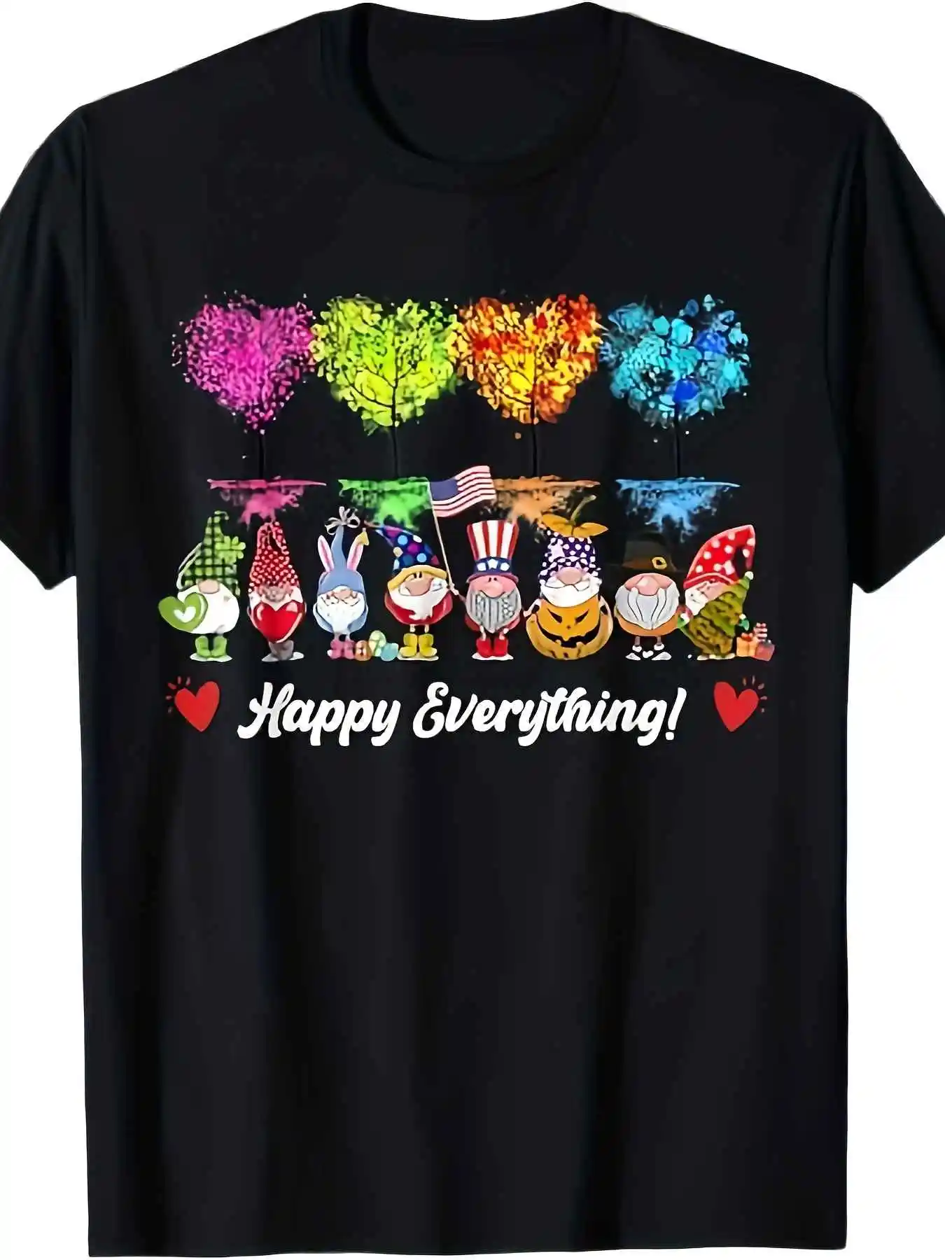 

Футболка с патриотическим узором «Счастливая жизнь» — 100% хлопок, короткий рукав, круглый вырез, можно стирать в машине, праздничный дизайн