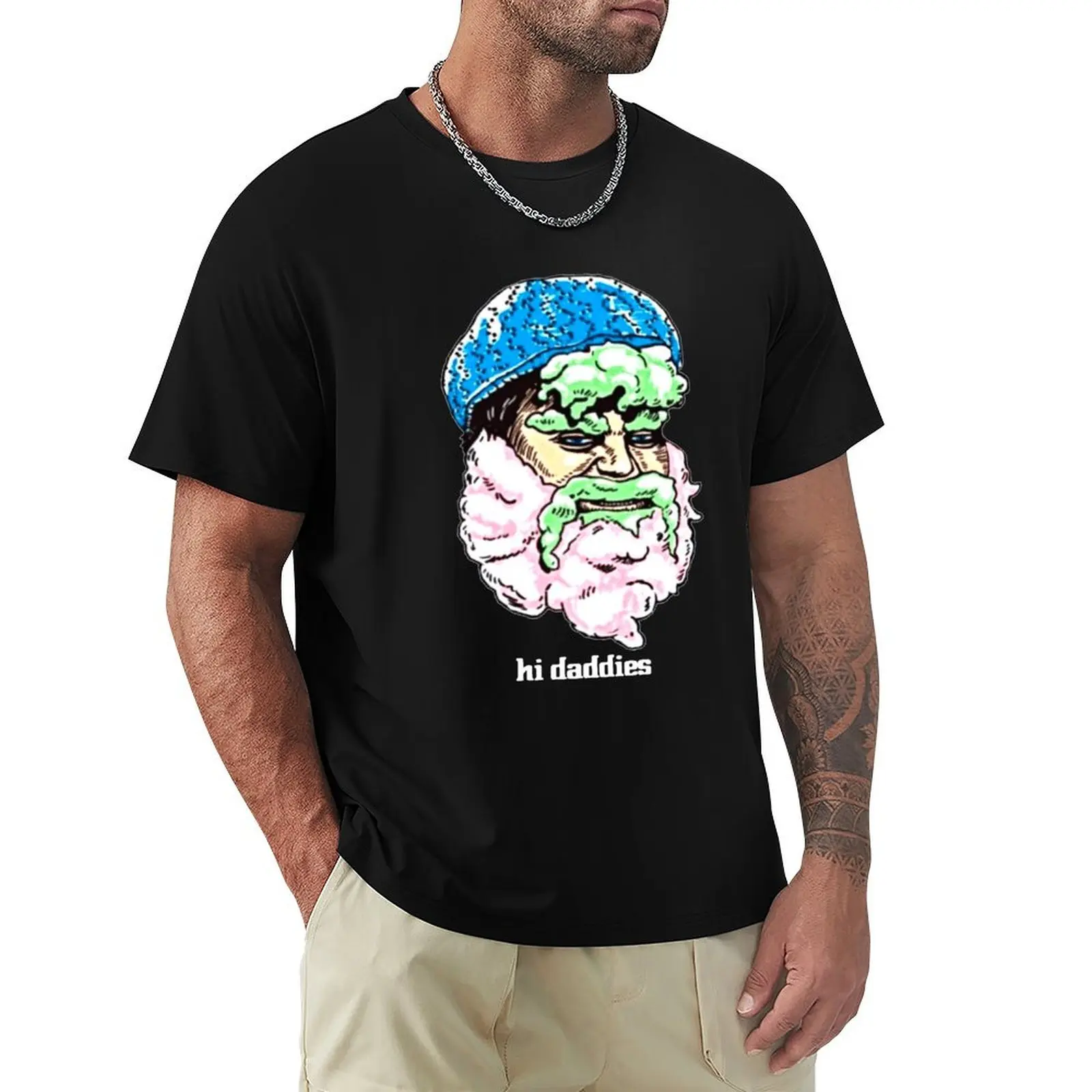 

Hi Daddies Cotton Candy Randy T-Shirt Short sleeve tee graphic tee shirt mens cotton t shirts