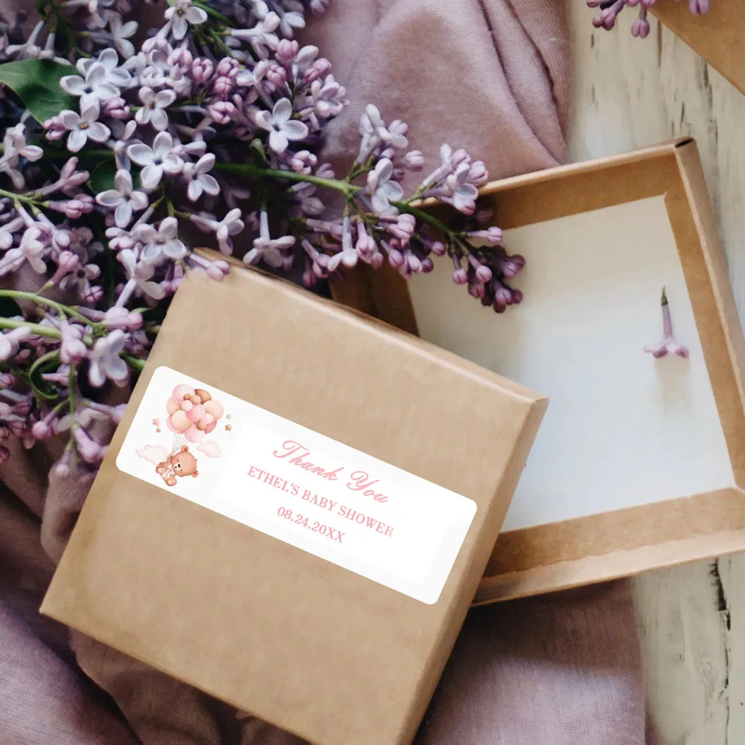 90pcs Custom Personalized Name and Birthday Stickers (For Baptism, Parties & Gift Wrapping)