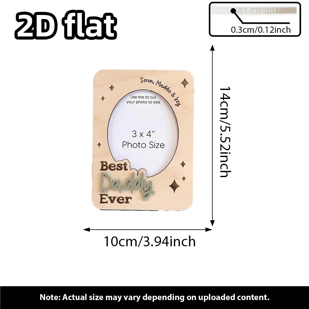 1 шт. персонализированная фоторамка ко Дню отца |   Подарок папе на заказ |   Магнит для фото «Я люблю тебя» |   Один предмет на день рождения