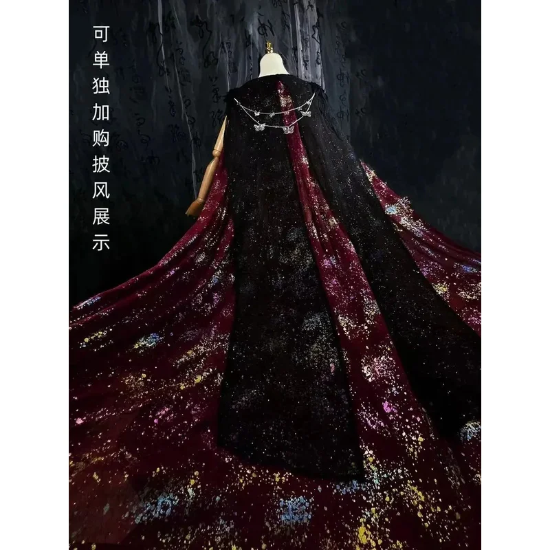 

CyChinese TV Series TGCF Tian Guan Ci Fu Xie Lian Hua Cheng Косплей Костюм Hua Cheng Cos Платье Hanfu Полный комплект