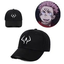 Jujutsu Kaisen Anime Embroidery Hat Sukuna Cosplay Ryomen Adult Snapback Hats Accessories Adjustable Baseball Cap Outdoor